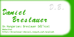 daniel breslauer business card